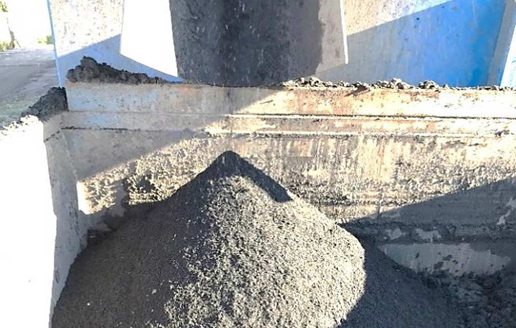 dry solids removed from biosolids lagoon